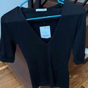 NWT Zara quarter sleeve knit top